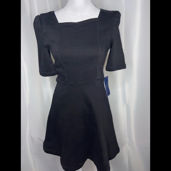 Habitual Kids Puff Sleeve Girls Dress - Black size 14